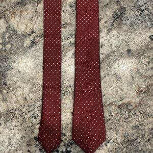 Kenneth Cole New York Burgundy Tie with Dots
